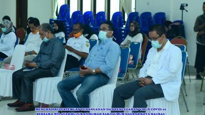 Menghadiri Pertemuan Penanganan dan Pencegahan Covid-19 Bersama Wilayah Rujukan RSUD Kota Baubau